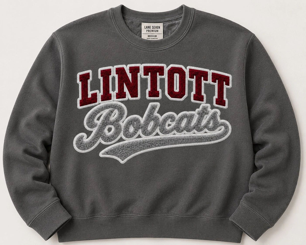 Lintott Bobcats Lane Seven Crewneck in Stone