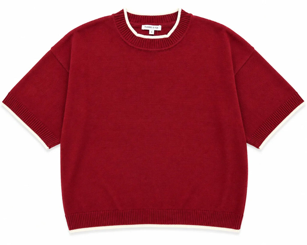 Maroon Pick Your Chenille Patch Sweater