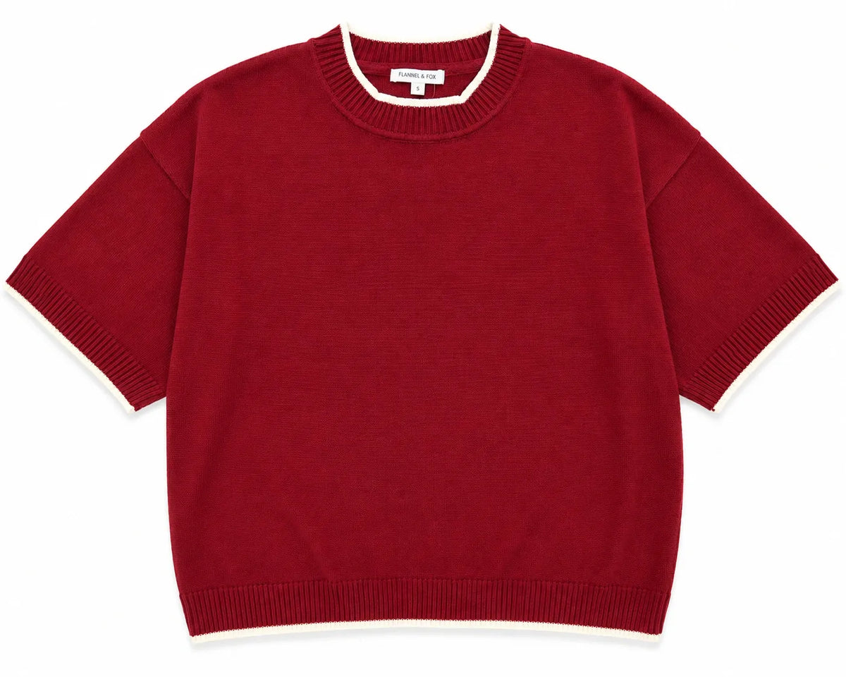 Maroon Pick Your Chenille Patch Sweater