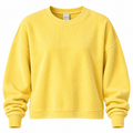 Pick Your Patch Yellow Corded Crewneck | Custom Chenille Game Day Sweatshirt
