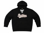 Criss Cross Chenille Hoodie with maroon detailing