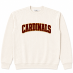 Oversized Ivory Game Day Corded Crew Sweatshirt | Custom Team Spirit Crewneck
