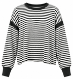 Striped Open-Back Knit