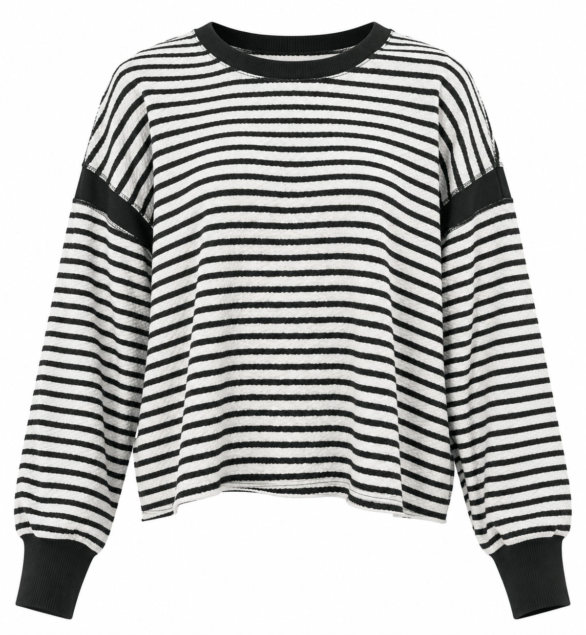 Striped Open-Back Knit