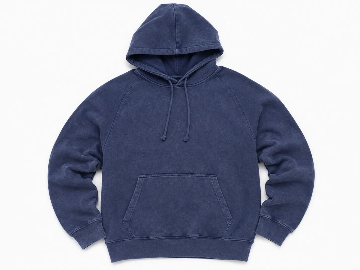 Navy Vintage  Mineral Wash Hoodie