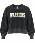 Pick Your Patch Charcoal Cropped Corded Crew | Custom Chenille Sweatshirt