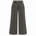 Black Ash Acid Wash Wide-Leg Sweatpants