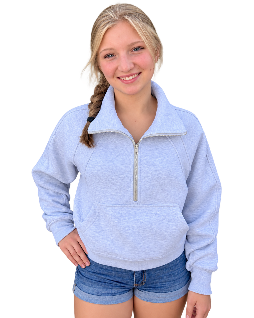 Grey Dove Half Scuba Zip Scuba Sweater