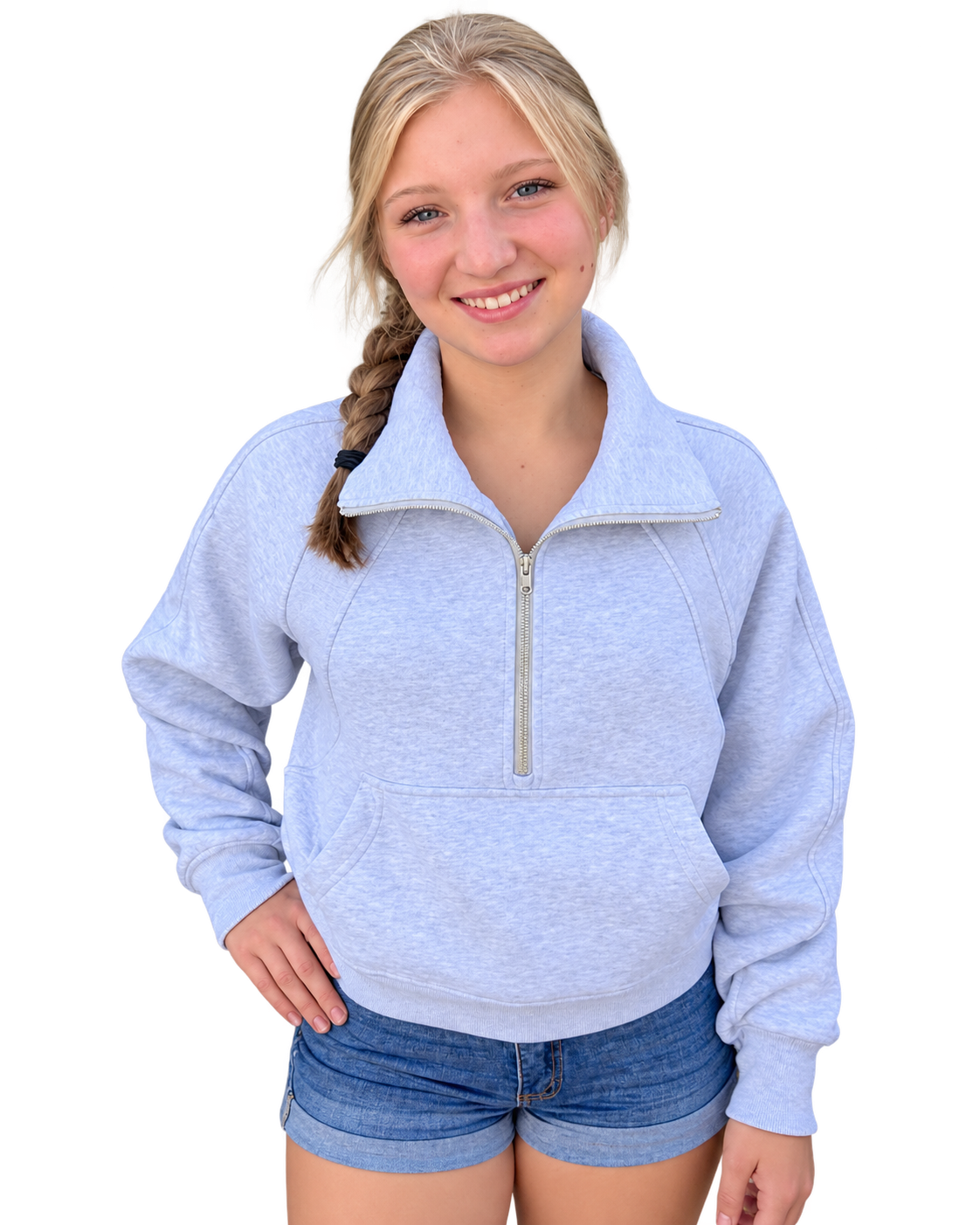 Grey Dove Half Scuba Zip Scuba Sweater