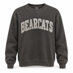 Bearcats Black Pigment Crewneck – Custom Chenille Patch
