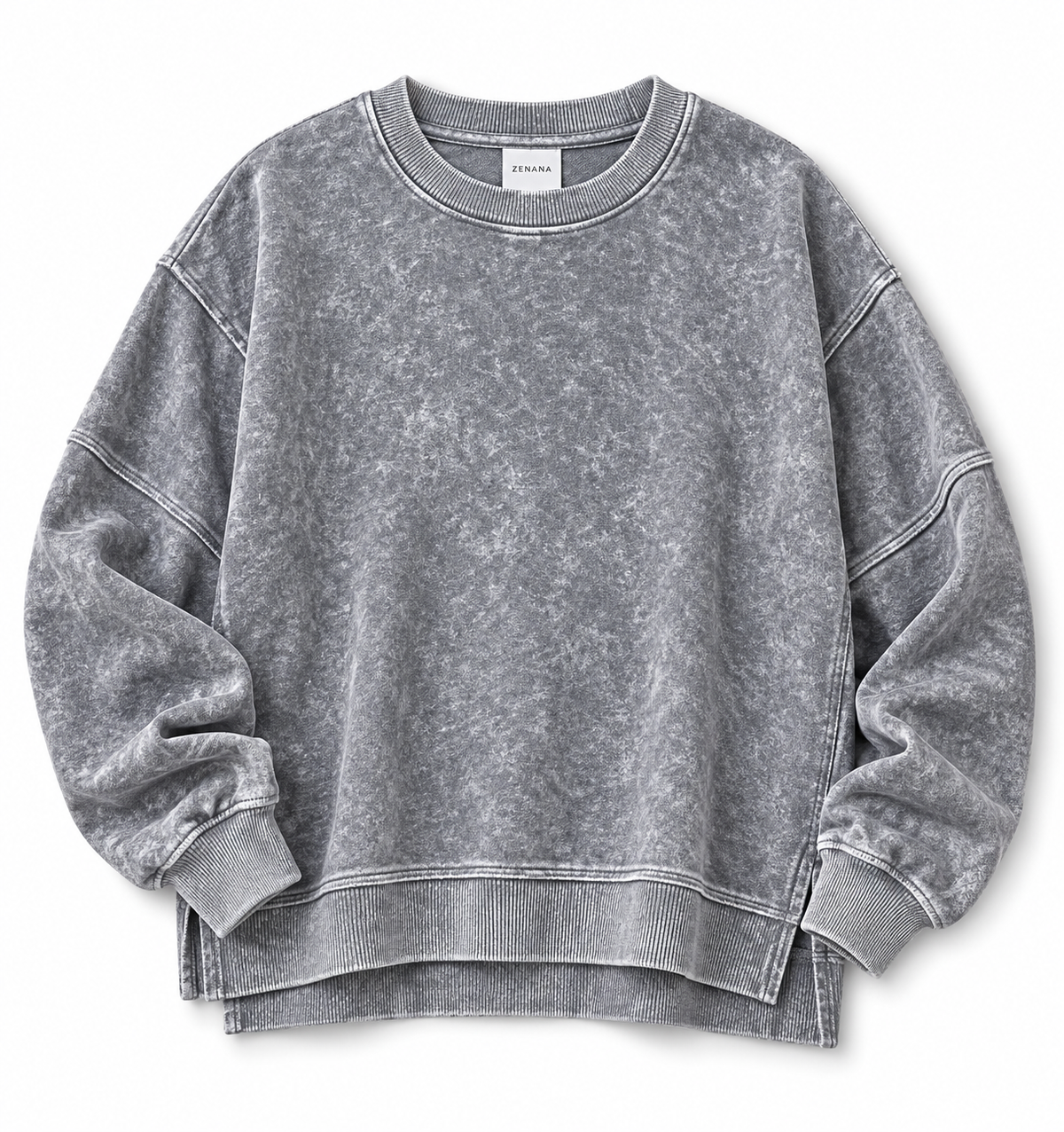 Acid Wash Pick Your Patch Crewneck