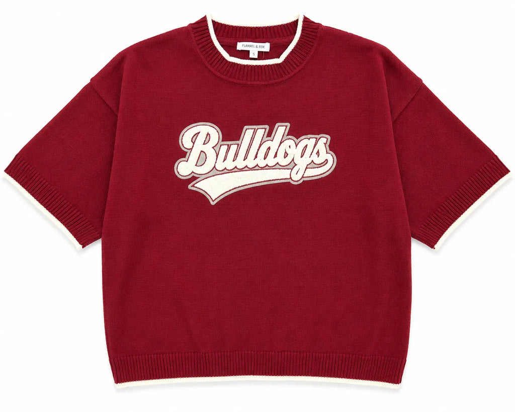 Maroon Pick Your Chenille Patch Sweater