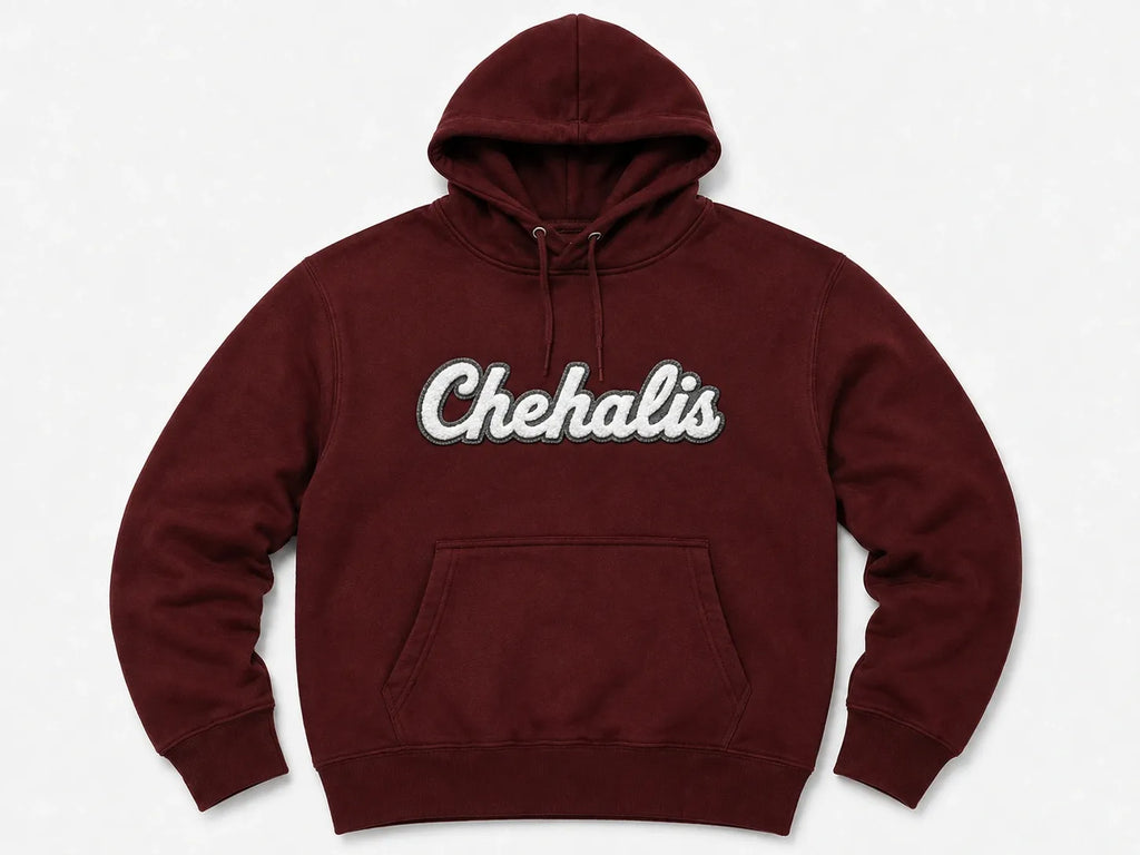 Pick Your Patch Burgundy Premium Hoodie