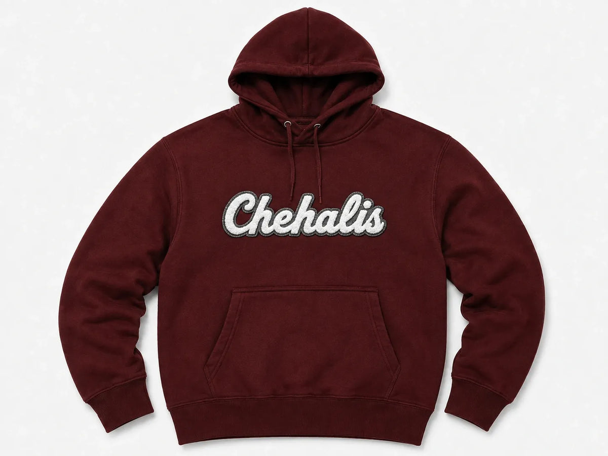 Pick Your Patch Burgundy Premium Hoodie