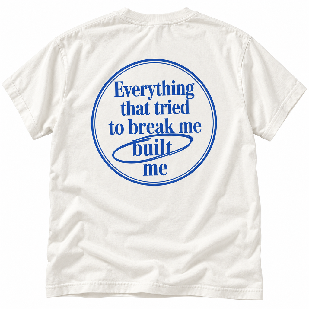 Built, Not Broken Tee — Romans 8:28