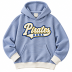 Oversized Blue Striped Hoodie