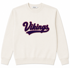Oversized Ivory Game Day Corded Crew Sweatshirt | Custom Team Spirit Crewneck