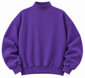 Purple Reversible Mock Neck Sweatshirt