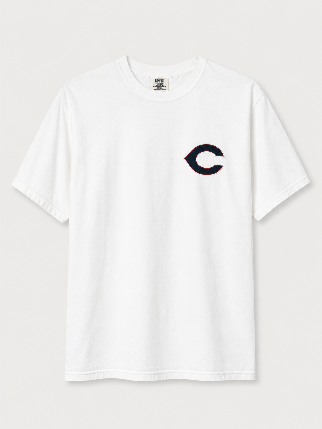 Pick Your Patch Comfort Colors® White T-Shirt | Custom Chenille Game Day Tee