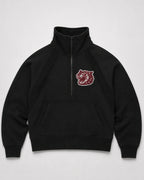 Black Dove Half Zip Sweater