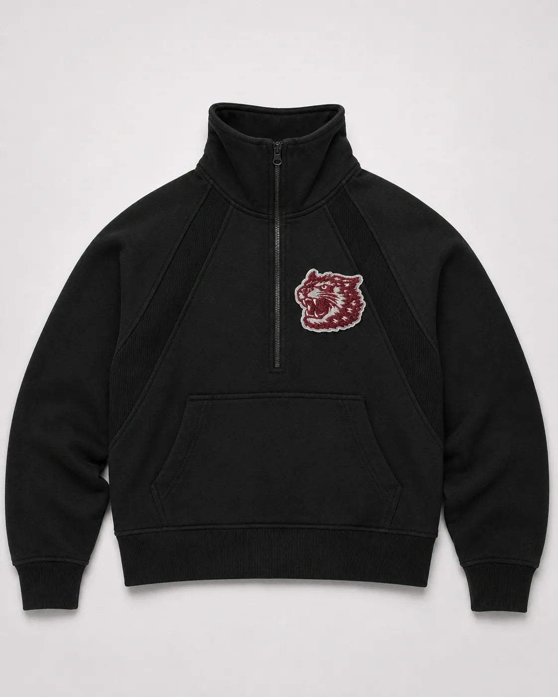 Black Dove Half Zip Sweater