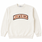 Oversized Ivory Game Day Corded Crew Sweatshirt | Custom Team Spirit Crewneck