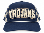 Navy Pick Your Patch Checkered Trucker Hat