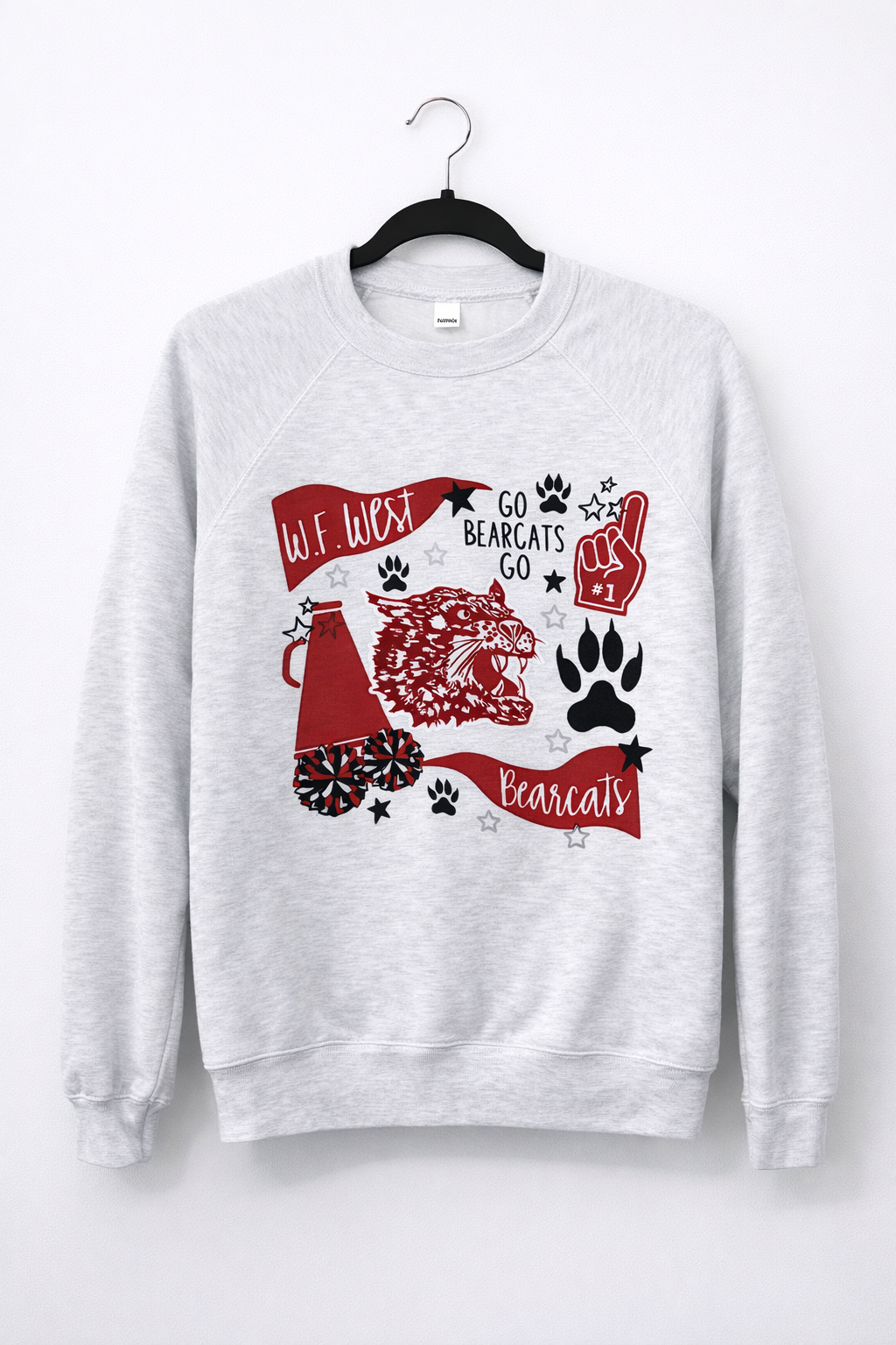 W.F. West Bearcats Crewneck Sweatshirt | Game Day Spirit Wear