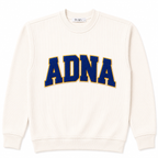 Oversized Ivory Game Day Corded Crew Sweatshirt | Custom Team Spirit Crewneck