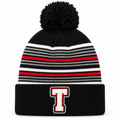 Toledo Red, White, Grey &  Black striped Beanie