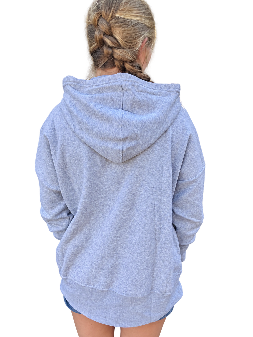 Half Button Hooded Pullover