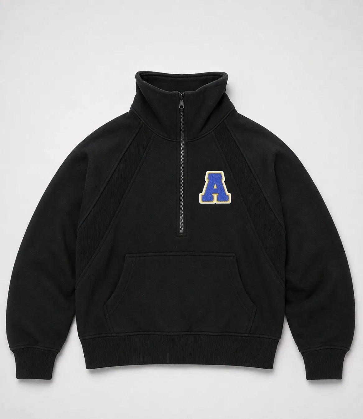 Black Dove Half Zip Sweater