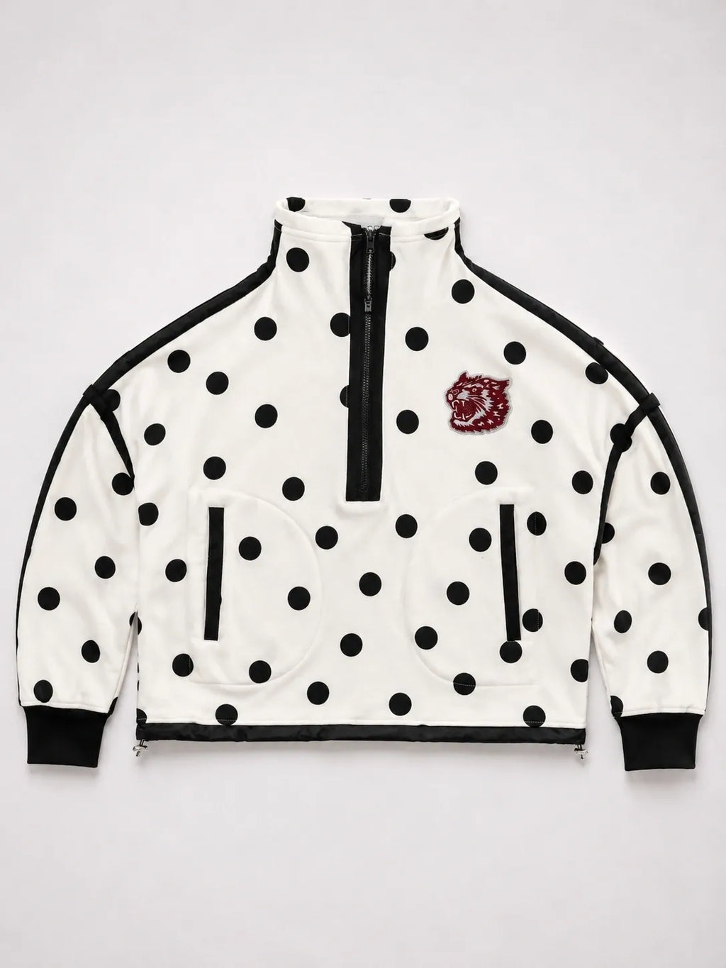 Black & White Polka Dot Game Day Pullover