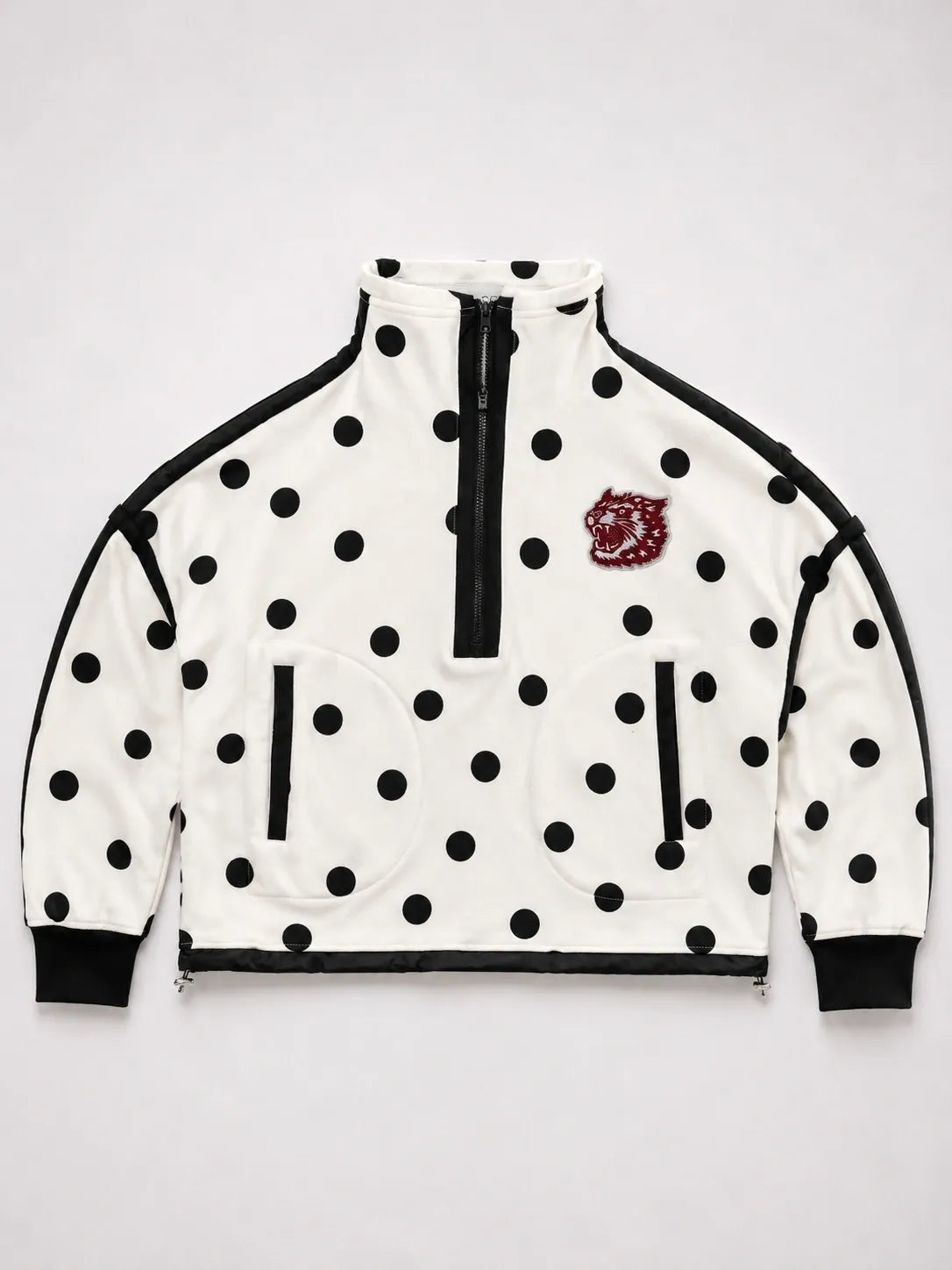 Black & White Polka Dot Game Day Pullover