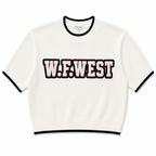 White Varsity Knit Game Day Top