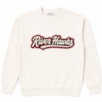 Oversized Ivory Game Day Corded Crew Sweatshirt | Custom Team Spirit Crewneck