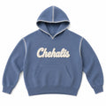 Crochet Trim Hoodie | Blue Chenille Game Day Hoodie