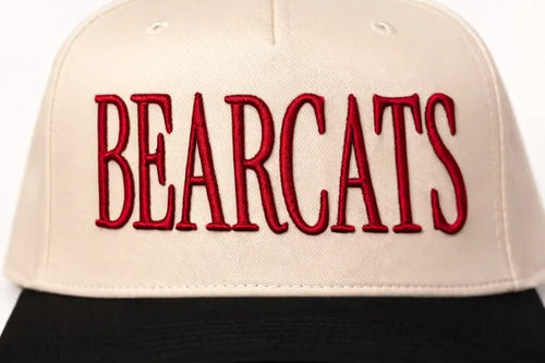 Bearcats Classic Snapback Hat – Cream & Black