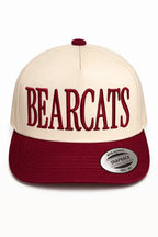 Bearcats Vintage Snapback Hat – Cream & Maroon