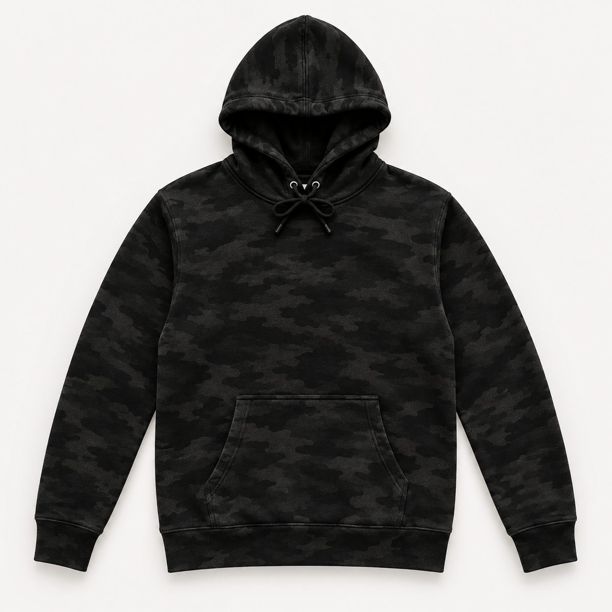 Black Camo Chenille Patch Hoodie | Custom Game Day Hoodie