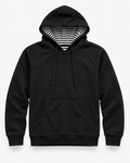 Black Striped Hood Everyday Hoodie