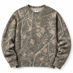 Pick Your Patch Woodland Camo Crewneck | Custom School Spirit Sweatshirt
