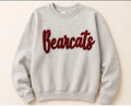 Pick Your Chenille Patch Grey Crewneck