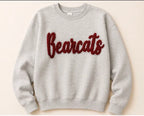 Pick Your Chenille Patch Grey Crewneck