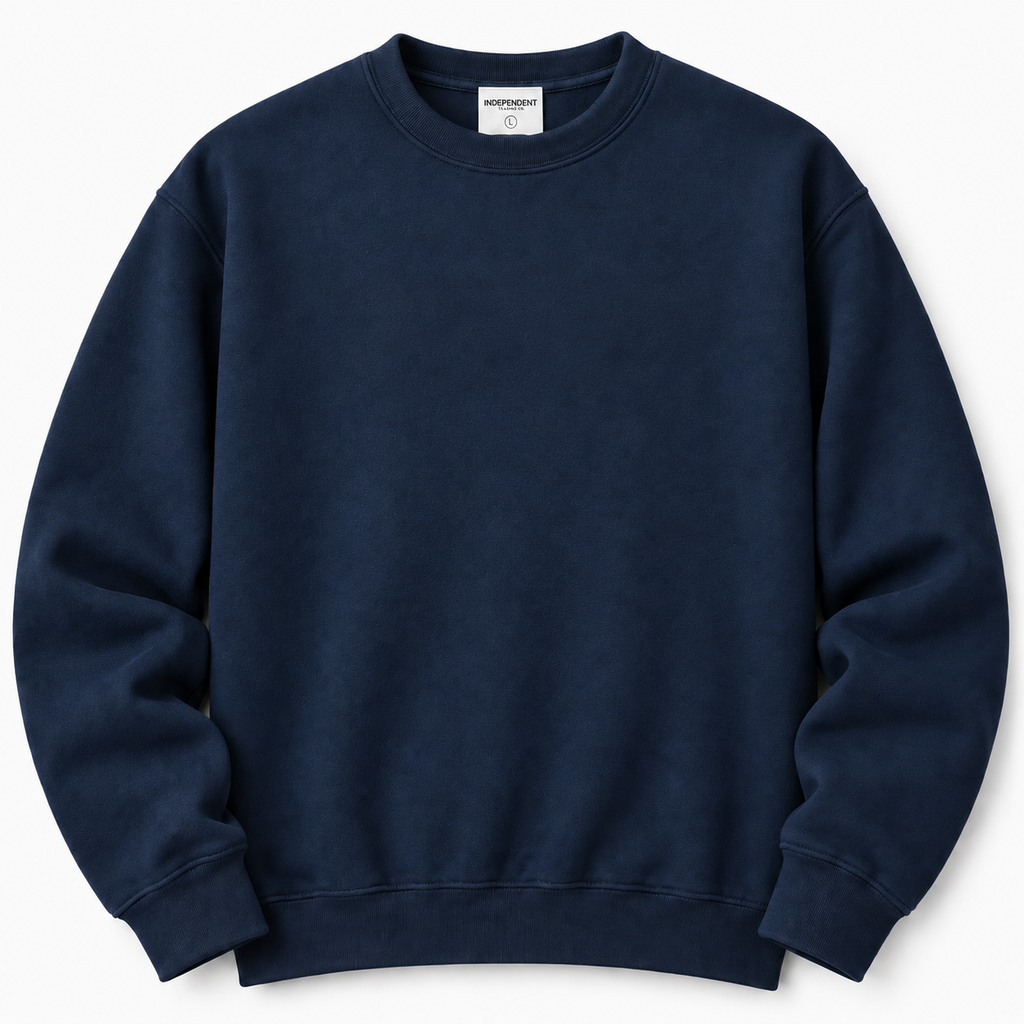 Navy Premium Crewneck Sweatshirt | Chenille Game Day Crewneck
