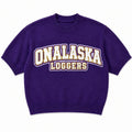 Loggers Lightweight Knit Sweater | Purple Chenille Game Day Sweater