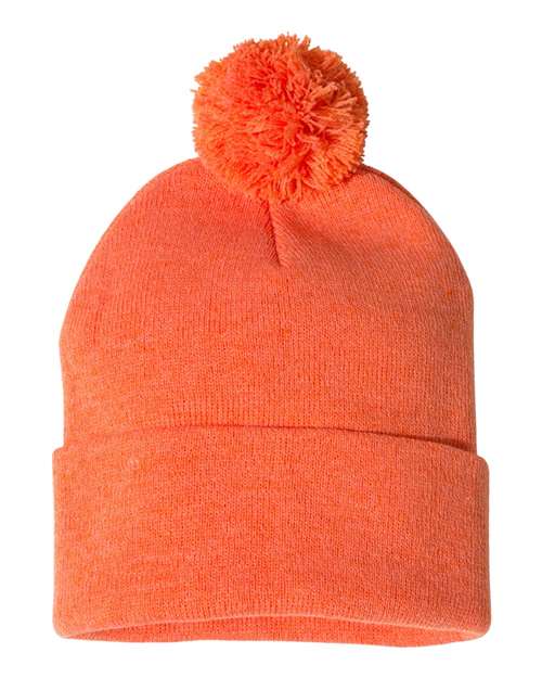 Orange Heather Beanie