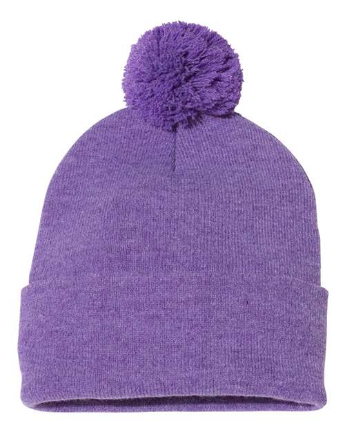 Heather Purple Beanie