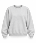 Silver Chenille Oversized Corded Crewneck